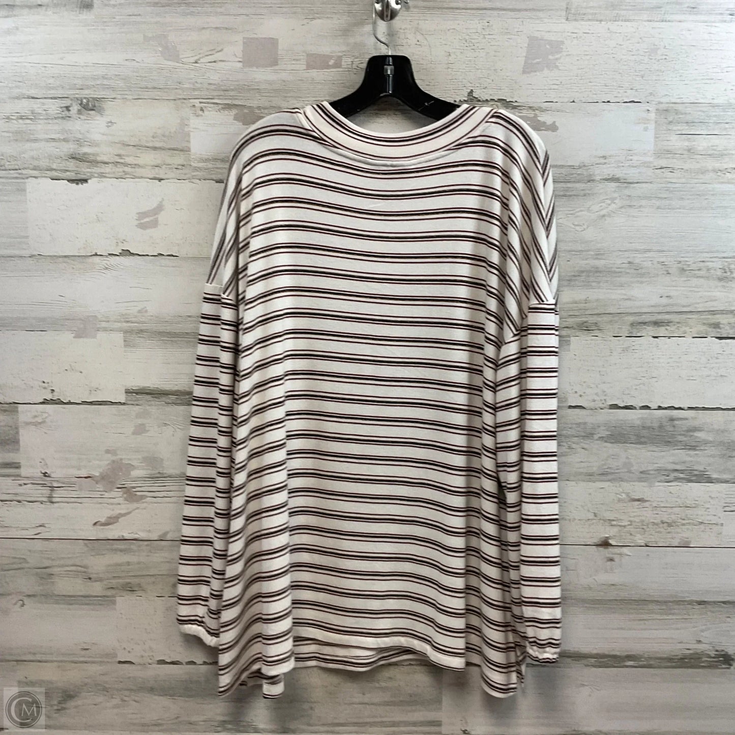 Top Long Sleeve By Lane Bryant In White, Size: 3x