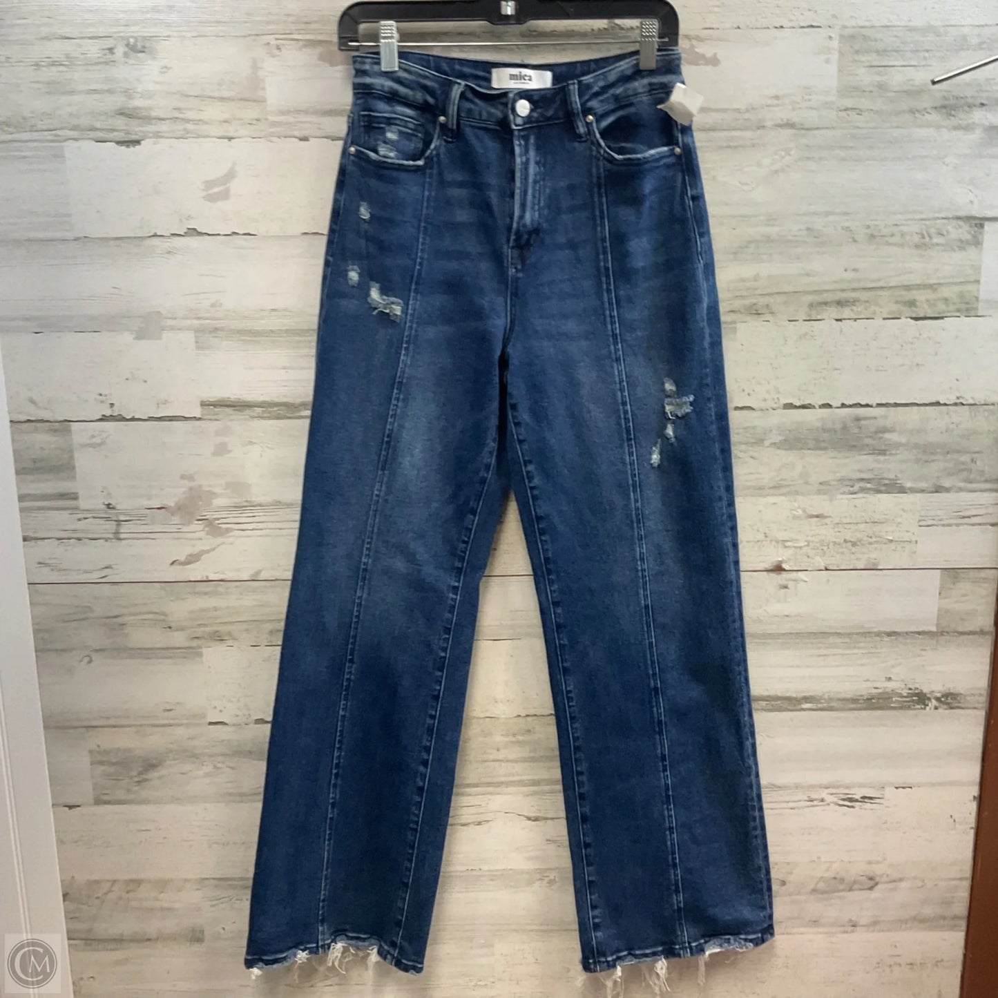 Jeans Wide Leg By Micas In Blue Denim, Size: 4