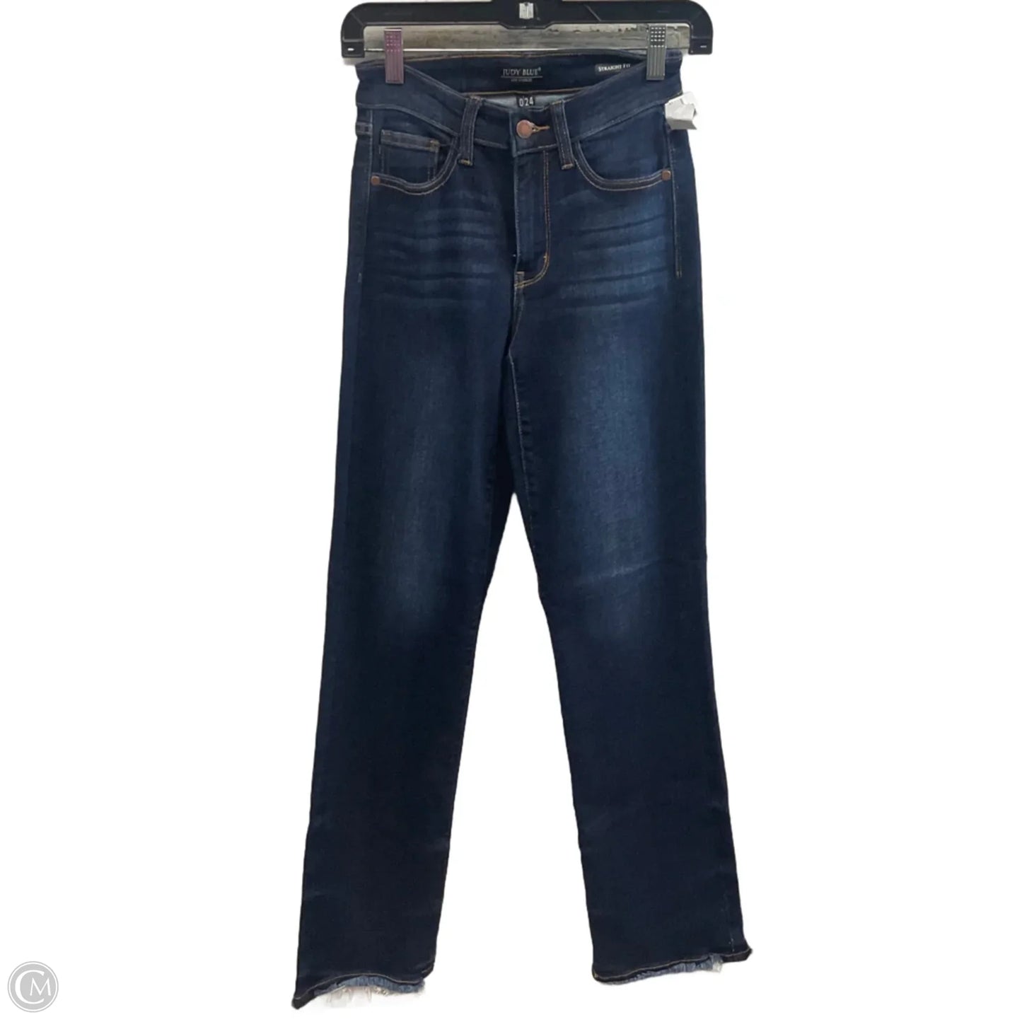Jeans Straight By Judy Blue In Blue Denim, Size: 0
