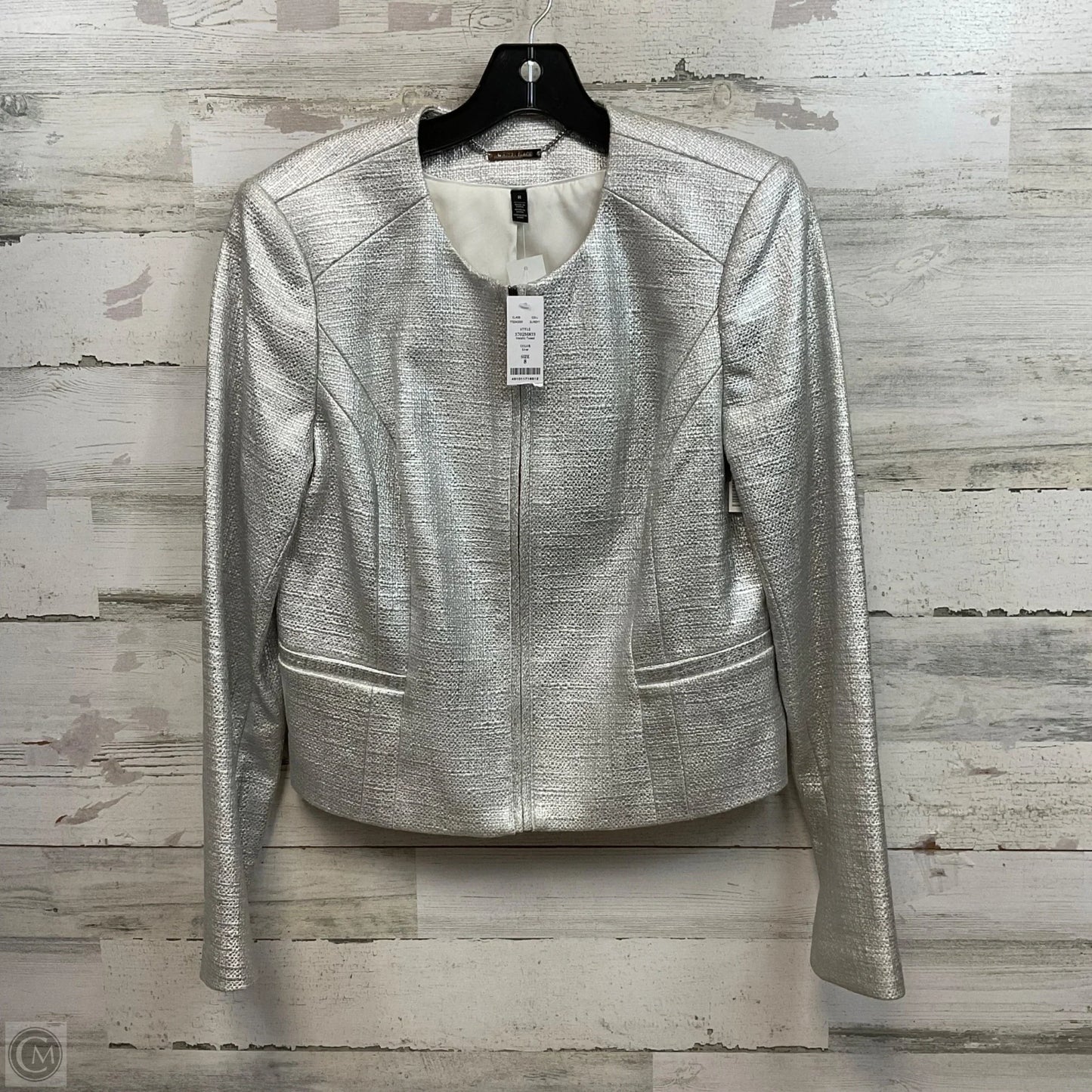 Jacket Other By White House Black Market In Silver, Size: M