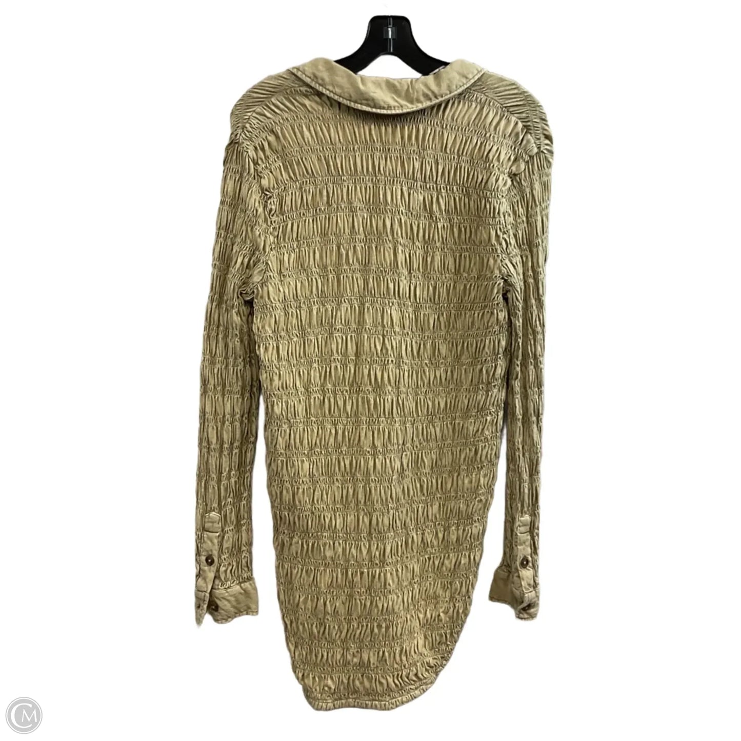 Top Long Sleeve By Pilcro In Tan, Size: Xxs