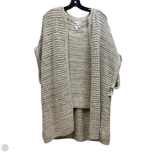 Sweater 2pc By J. Jill In Cream, Size: Xlp