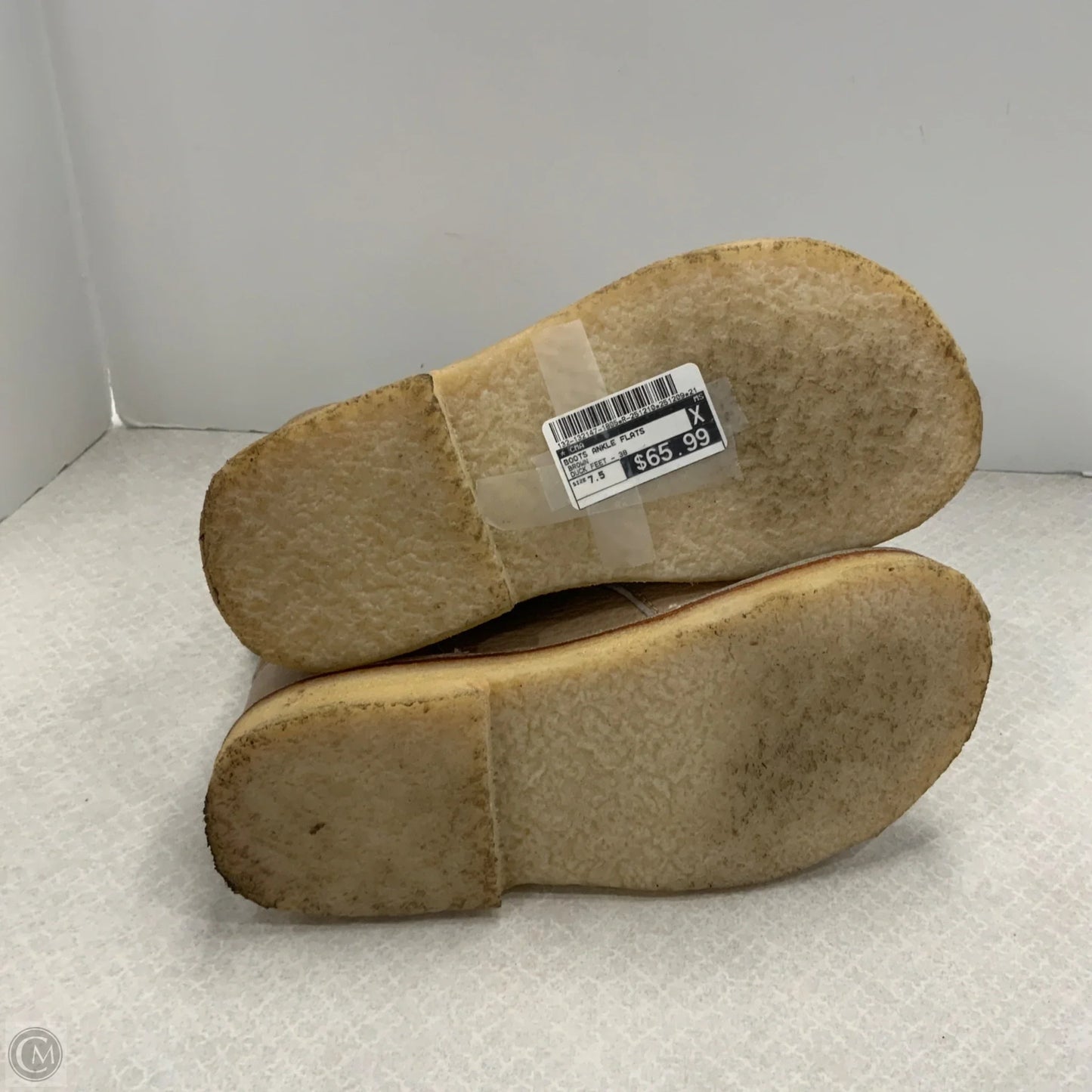 Boots Ankle Flats By DUCK FEET In Brown, Size: 7.5