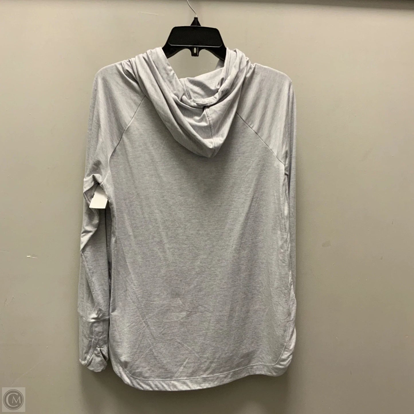 Athletic Top Long Sleeve Hoodie By Athleta In Grey, Size: M