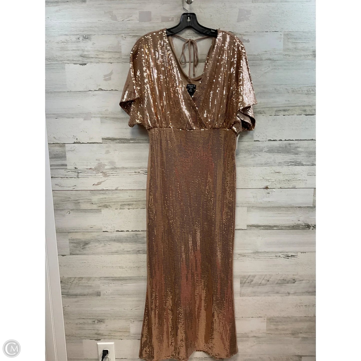 Dress Party Long By ALEXA B In Gold, Size: M