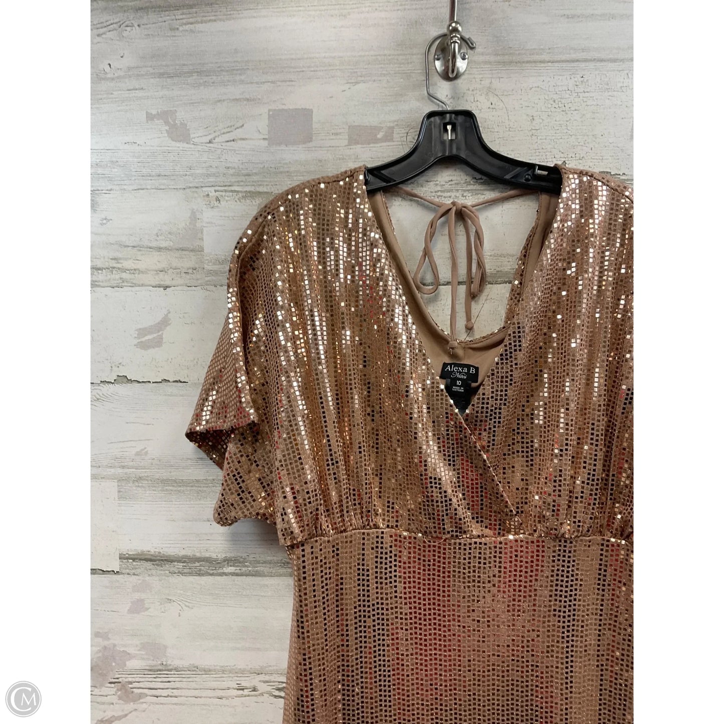 Dress Party Long By ALEXA B In Gold, Size: M