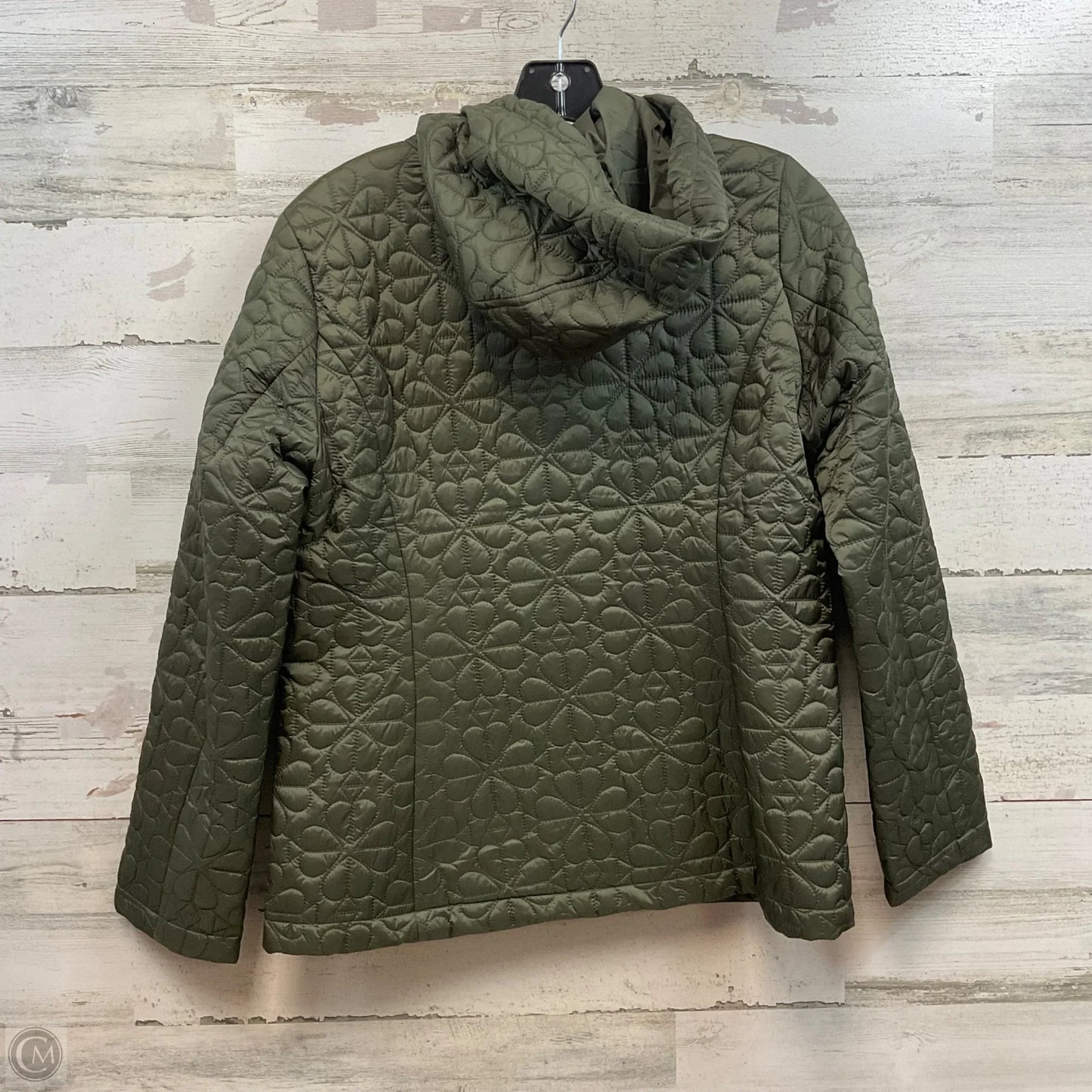 Jacket Designer By Kate Spade In Green, Size: S