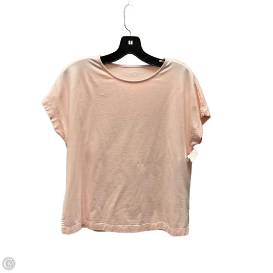 Top Short Sleeve Basic By J. Jill In Peach, Size: Xs