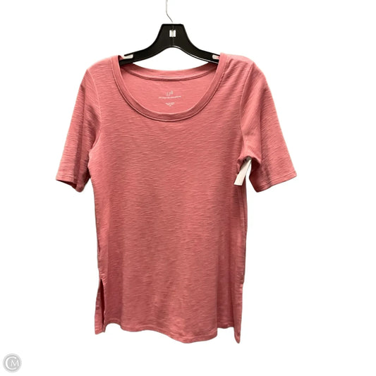 Top Short Sleeve Basic By J. Jill In Pink, Size XS