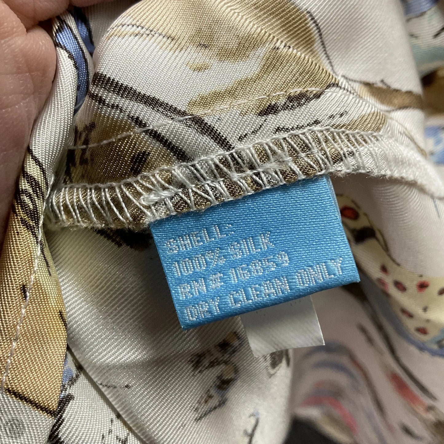 Blouse Long Sleeve By J Mclaughlin In Cream, Size: L