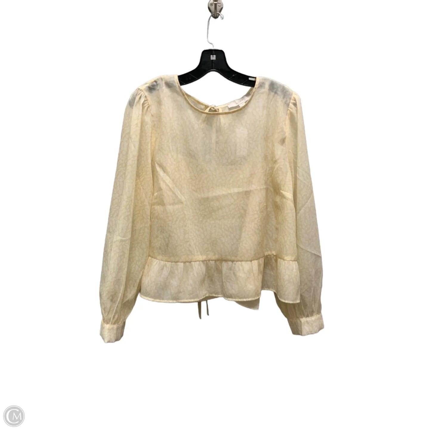 Top Long Sleeve By Loft In Yellow, Size: Xl