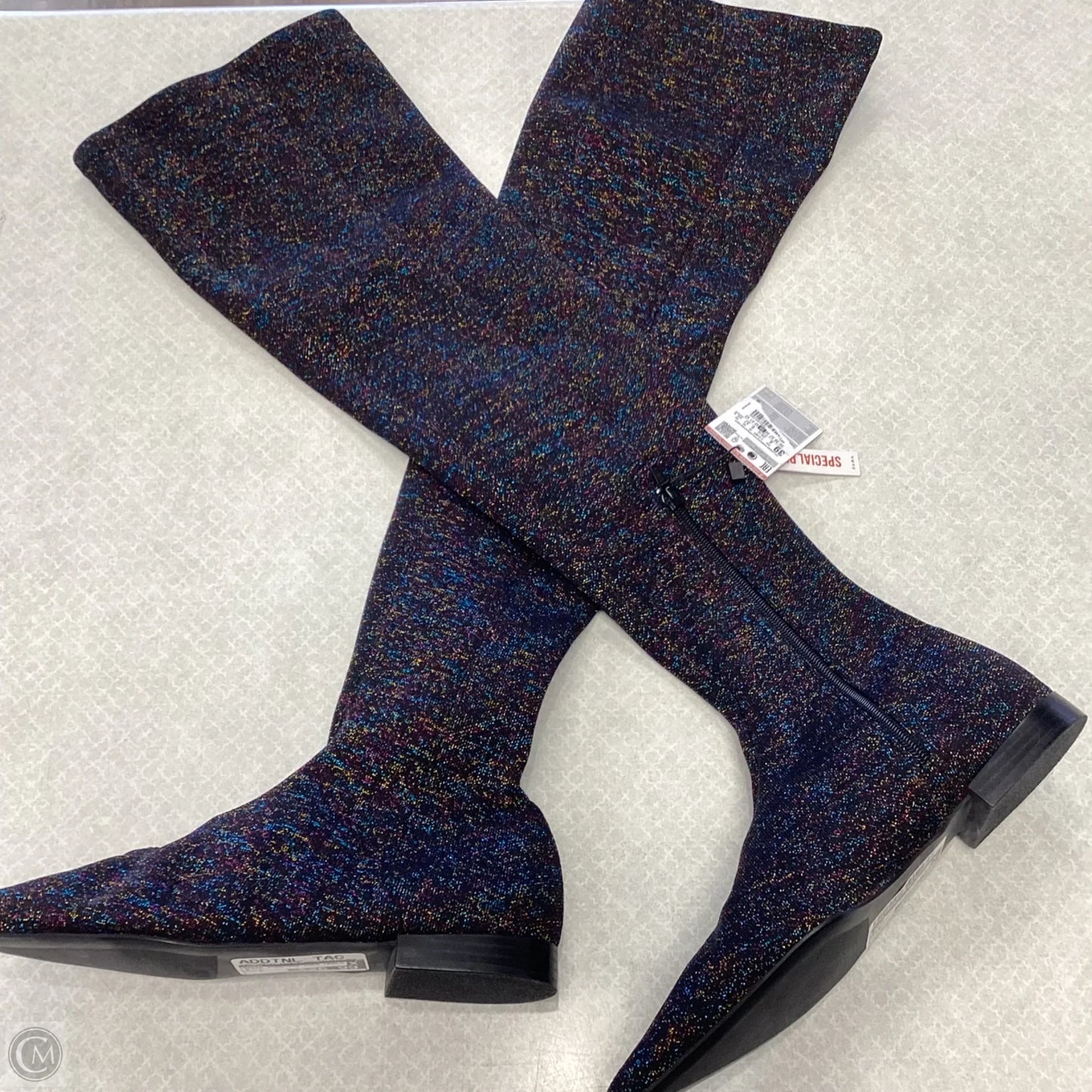 Boots Over-the-knee Heels By Zara In Black, Size: 8