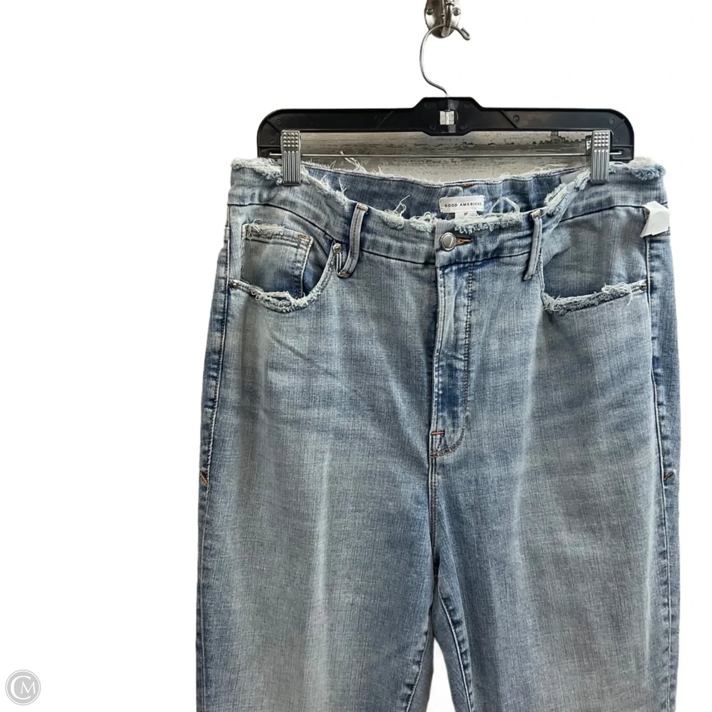 Jeans Skinny By Good American In Blue Denim, Size: 18