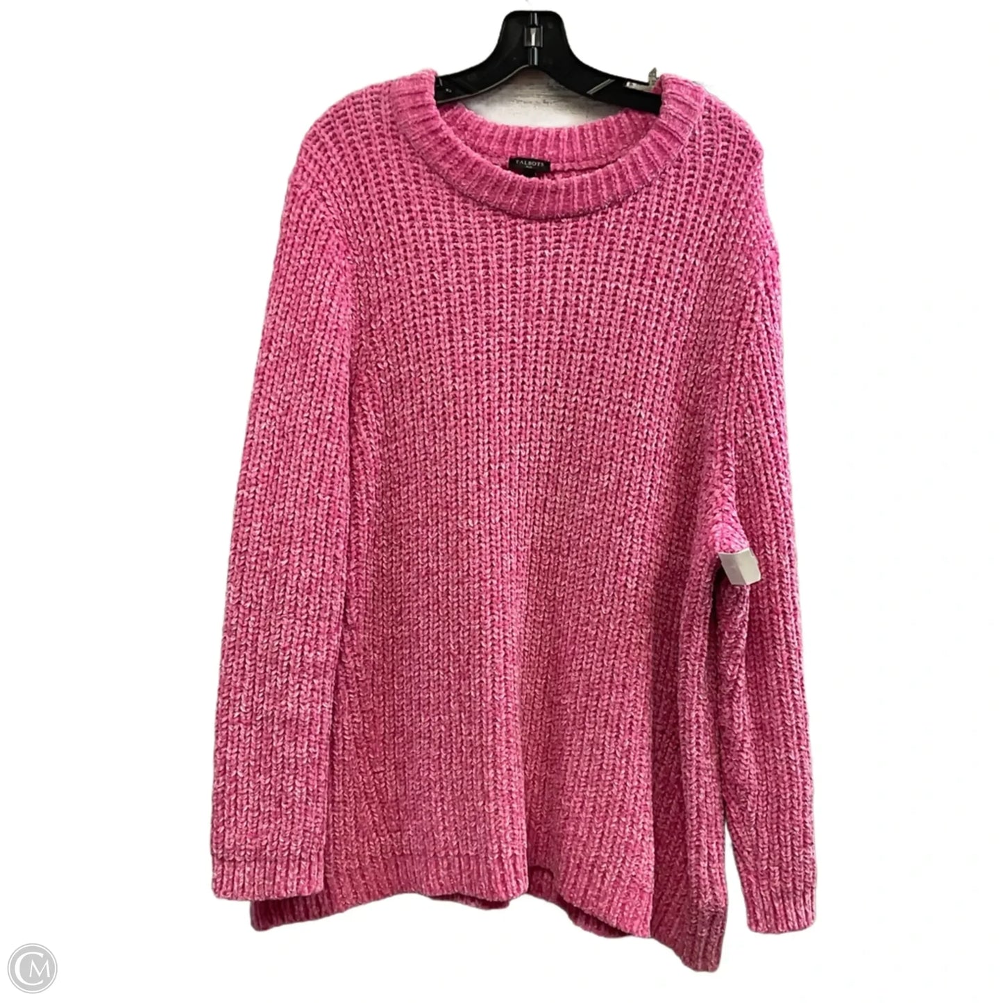 Sweater By Talbots In Pink, Size: 3x
