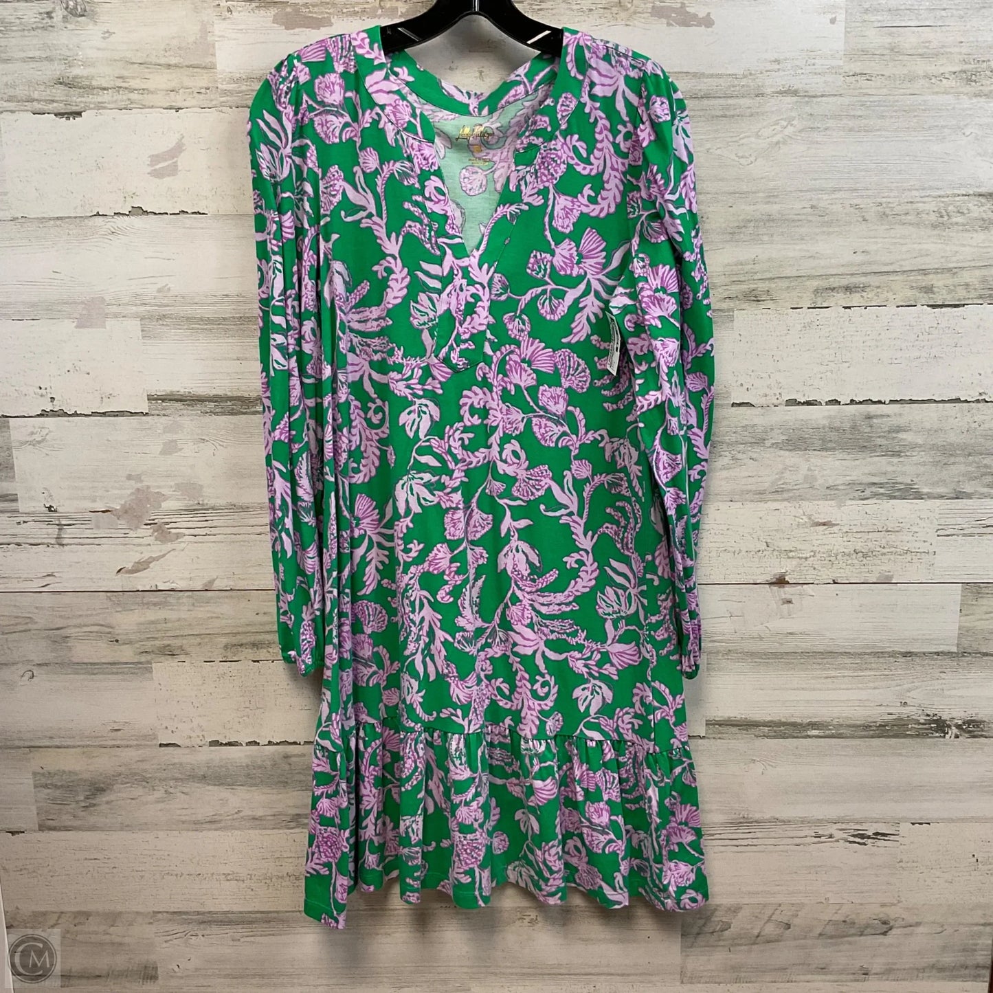 Dress Casual Short By Lilly Pulitzer In Green & Purple, Size: S