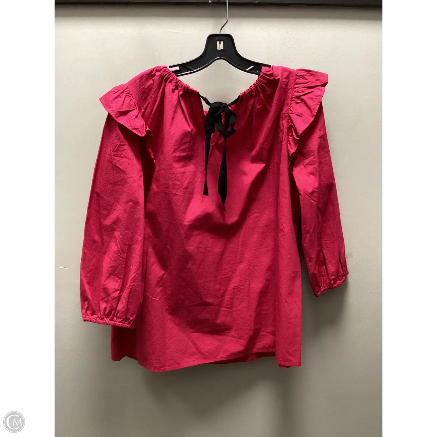 Top Long Sleeve By Loft In Pink, Size: L