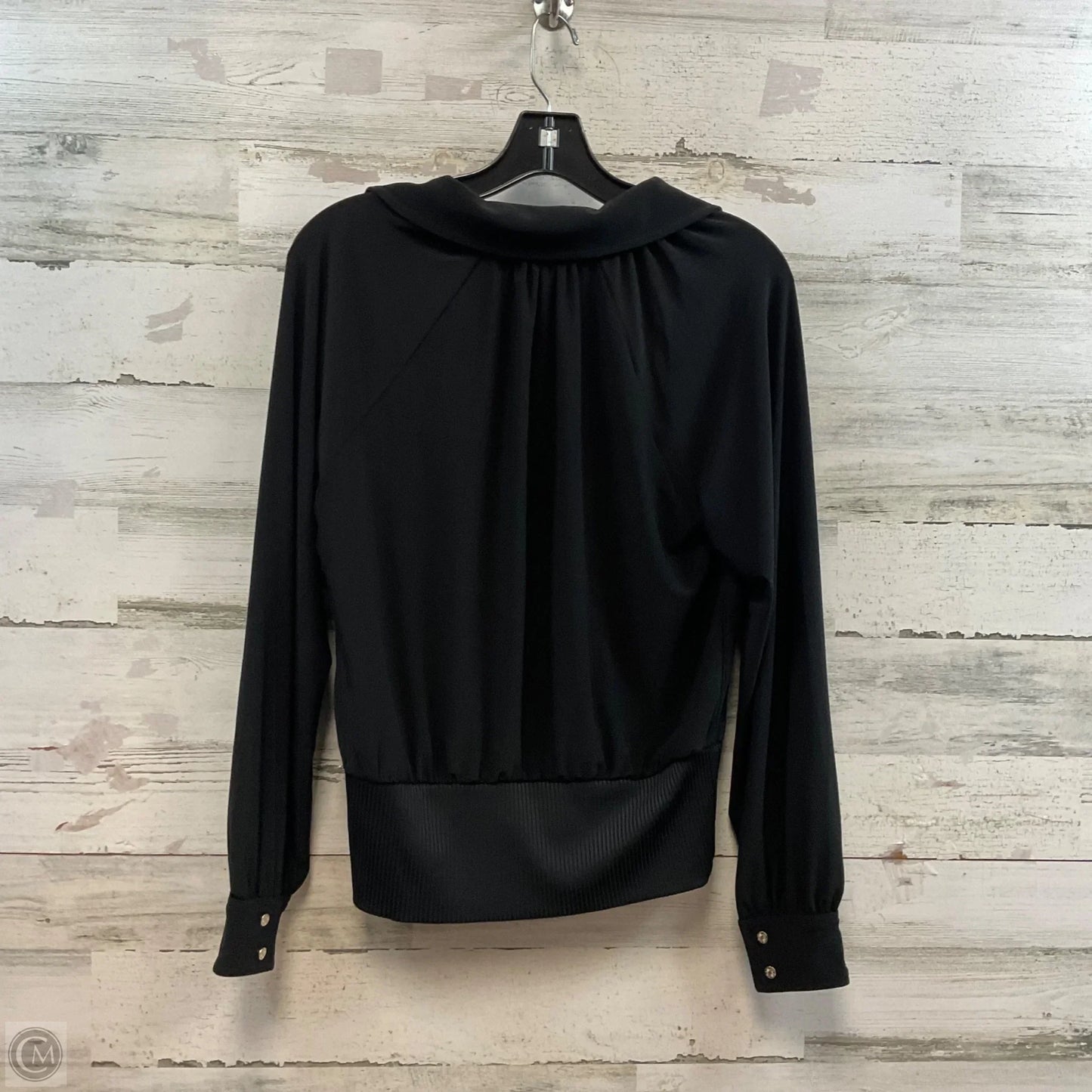 Top Long Sleeve By White House Black Market In Black, Size: Xs