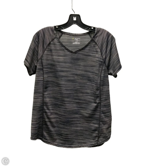 Athletic Top Short Sleeve By Tek Gear In Black, Size: L