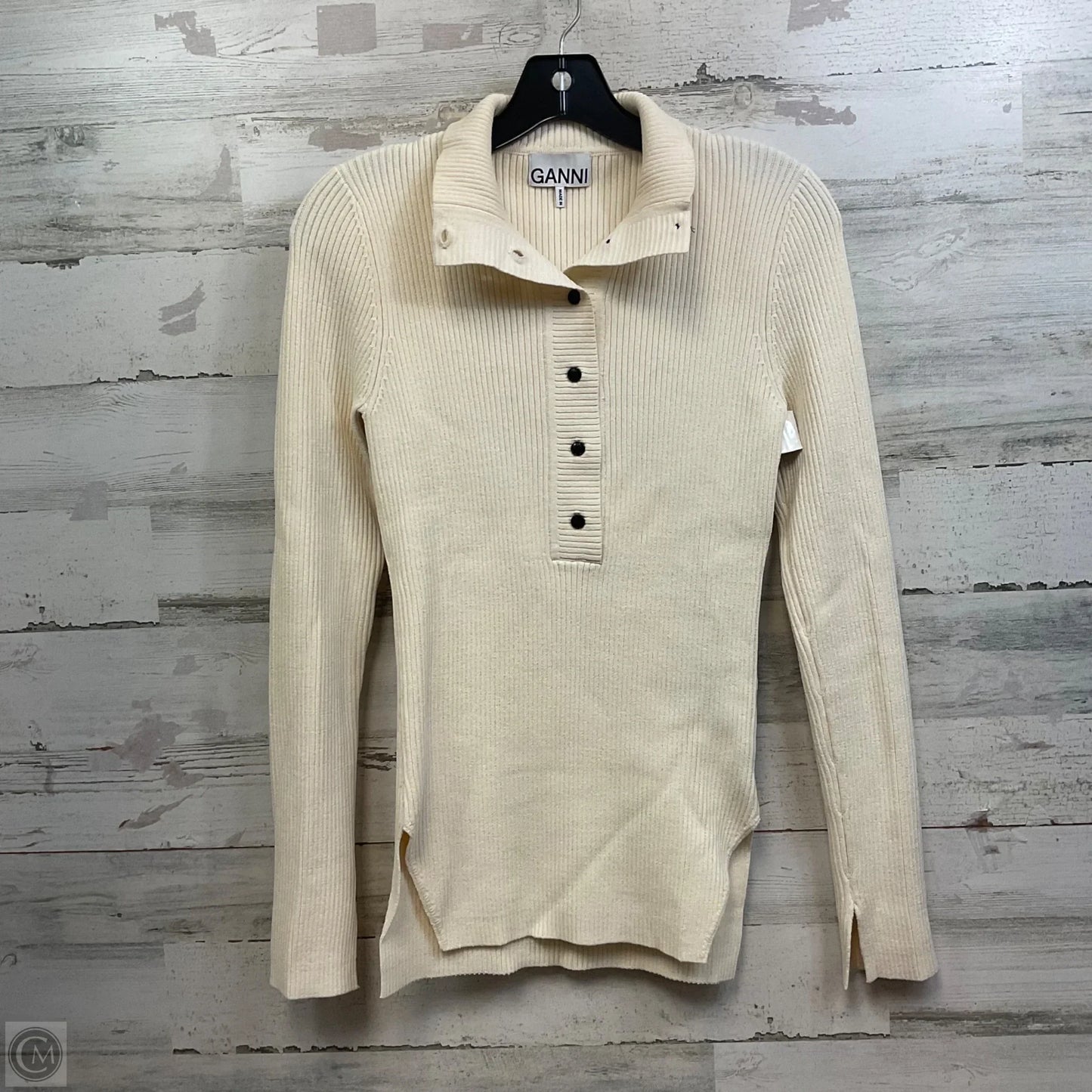 Sweater By Ganni In Cream, Size: S