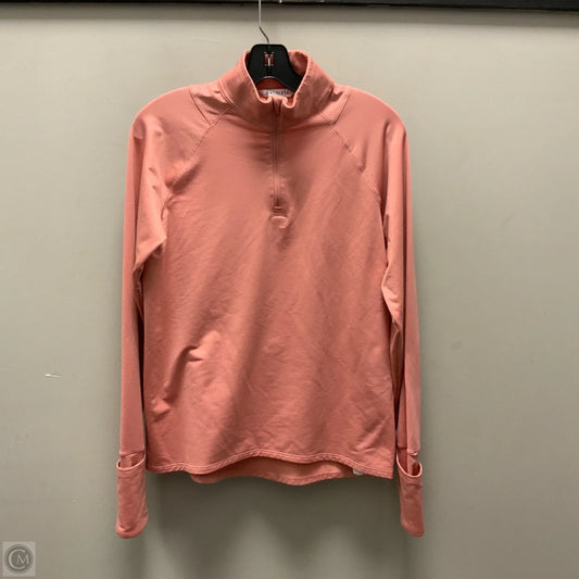 Athletic Top Long Sleeve Collar By Athleta In Orange, Size: S