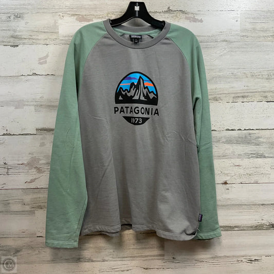 Top Long Sleeve Basic By Patagonia In Grey, Size: L