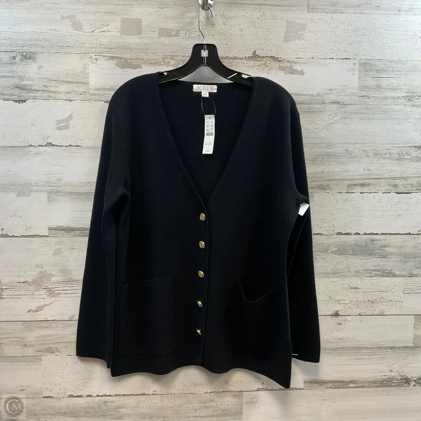 Sweater Cardigan By J. Crew In Black, Size: S