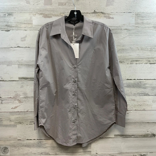 Top Long Sleeve By Endless Rose In Grey, Size: S