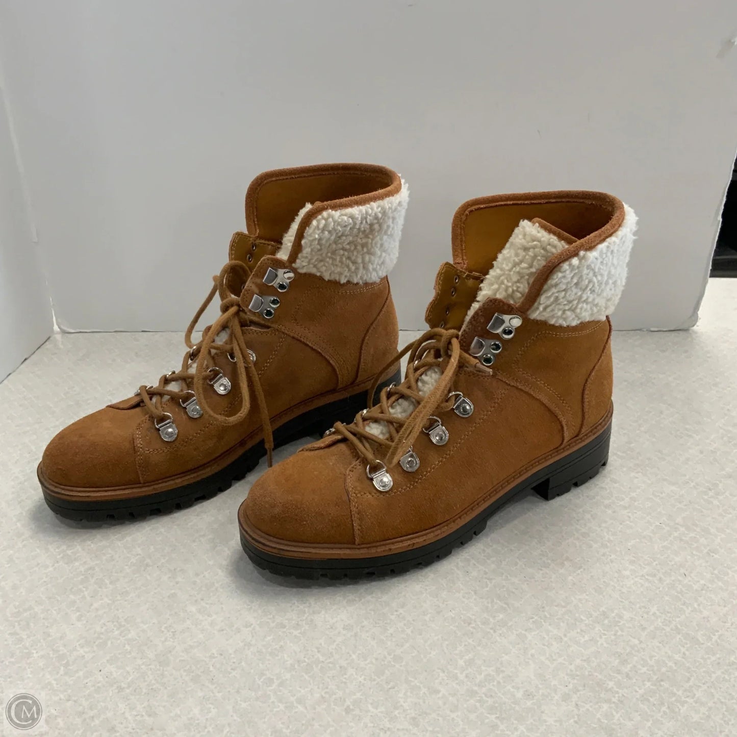 Boots Combat By Marc Fisher In Tan, Size: 9.5