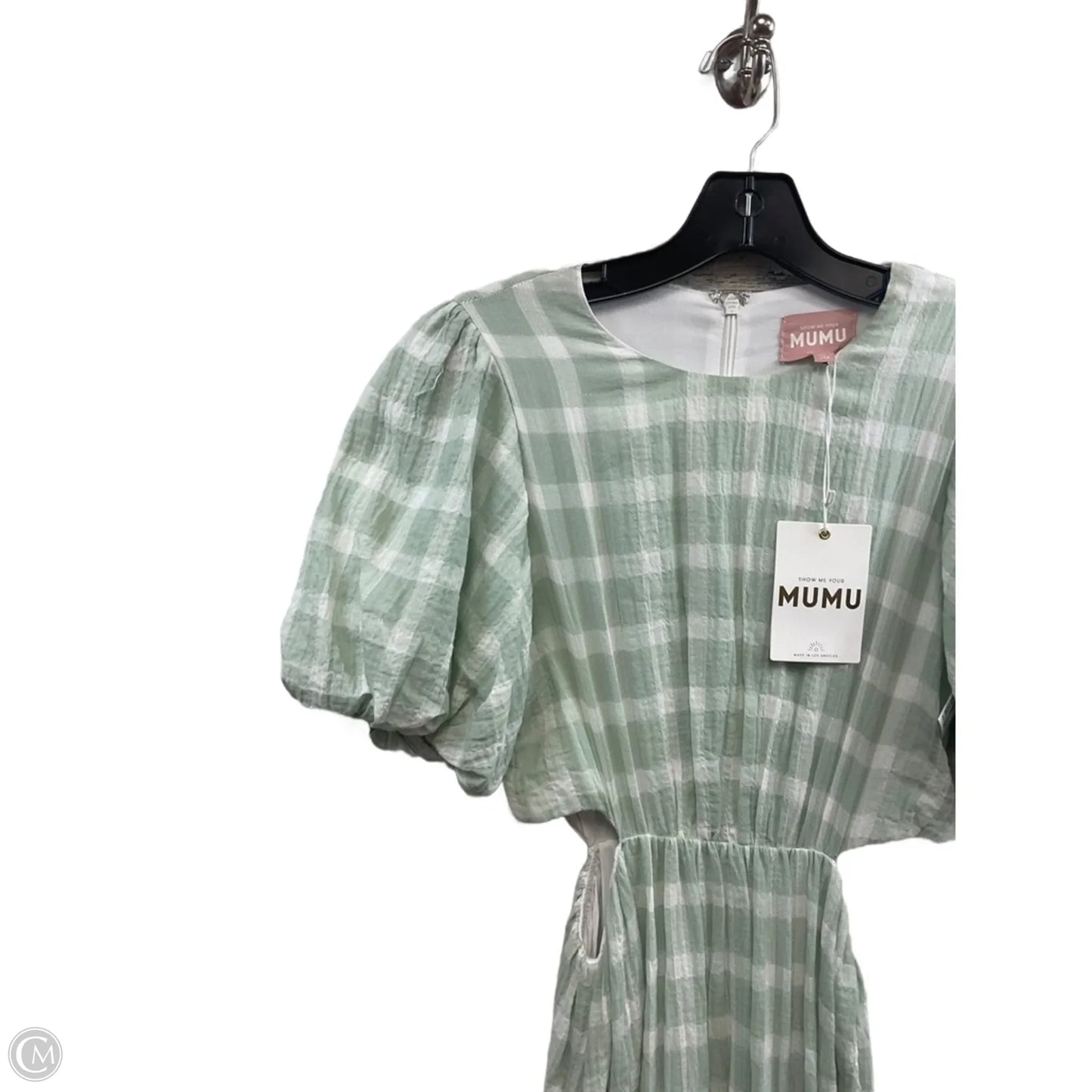 Dress Casual Maxi By Mumu In Green & White, Size: Xs