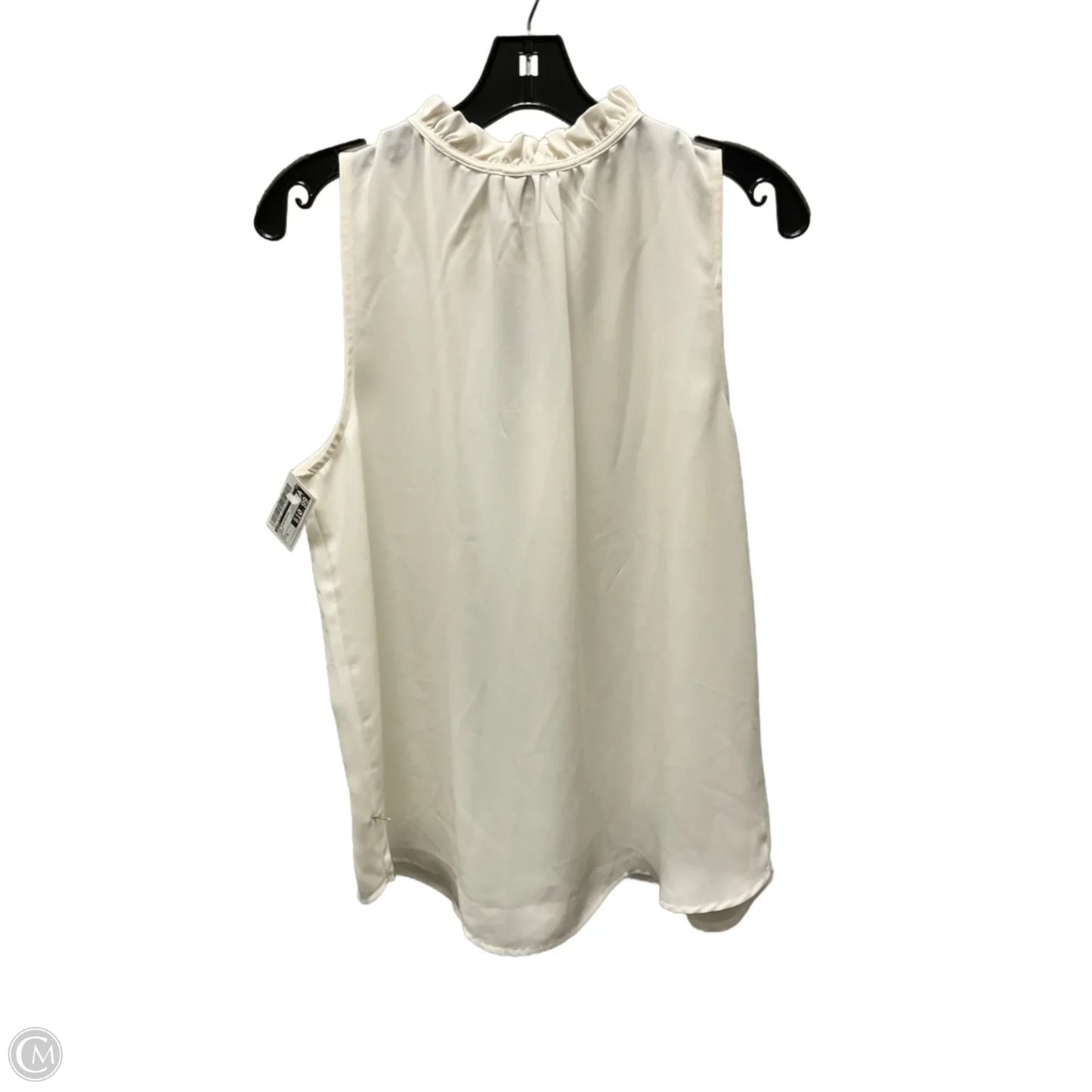 Top Sleeveless By Loft In Cream, Size: M