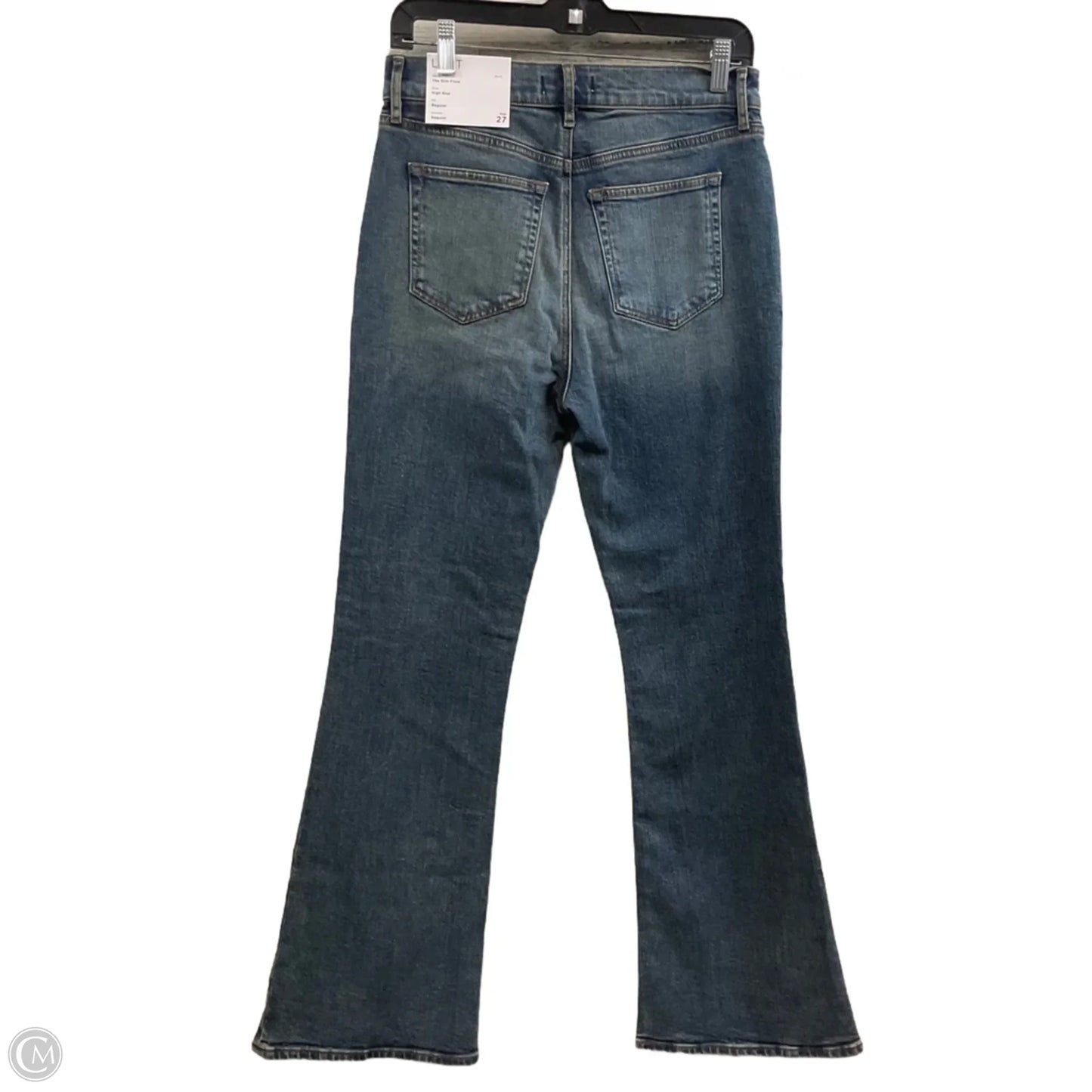 Jeans Flared By Loft In Blue Denim, Size: 4