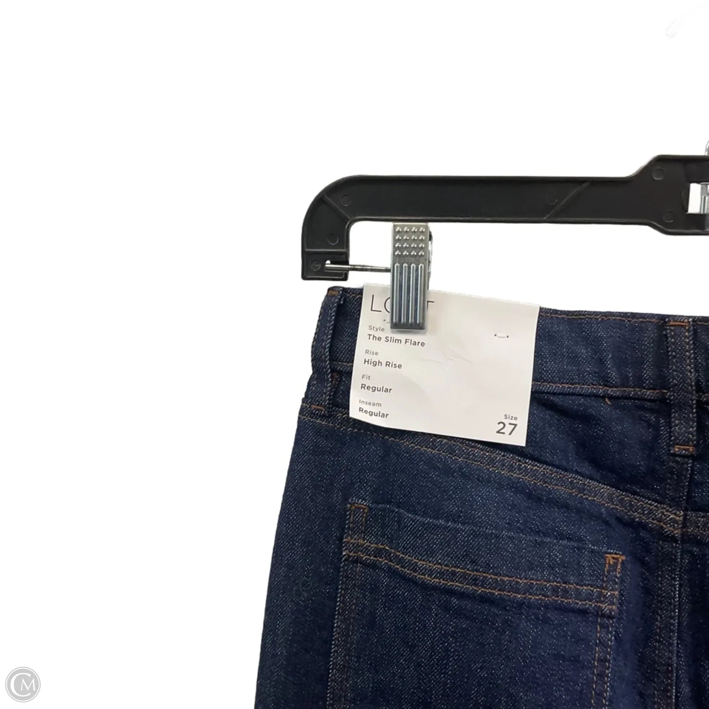 Jeans Flared By Loft In Blue Denim, Size: 4