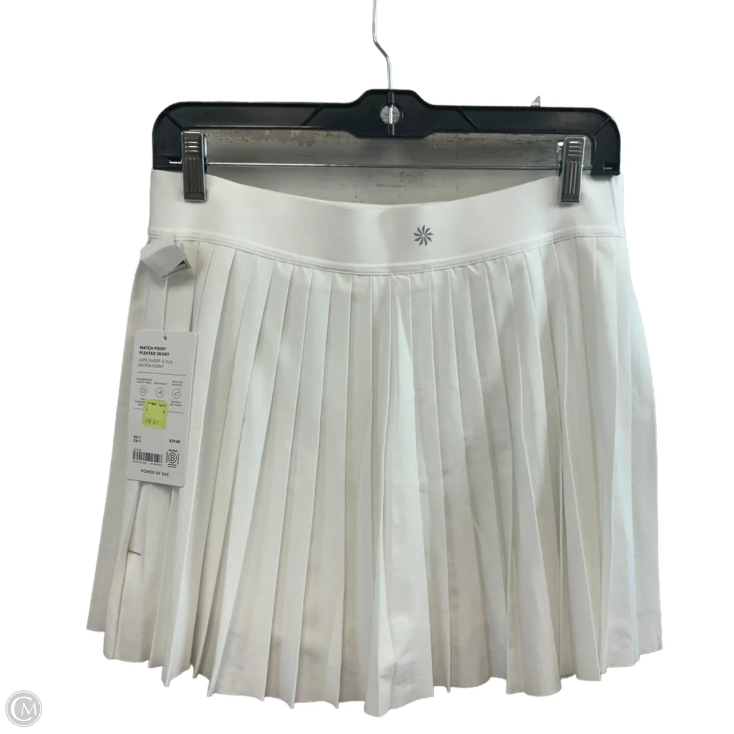 Athletic Skort By Athleta In White, Size: M