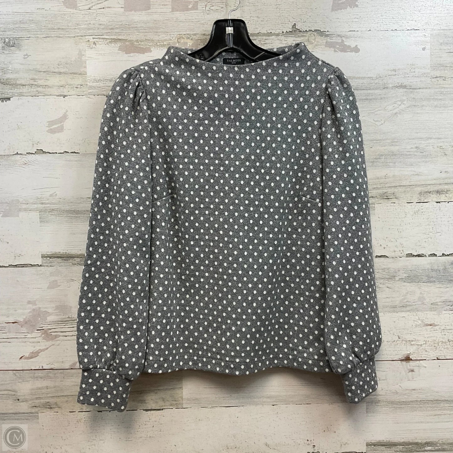 Top Long Sleeve By Talbots In Grey, Size: Sp