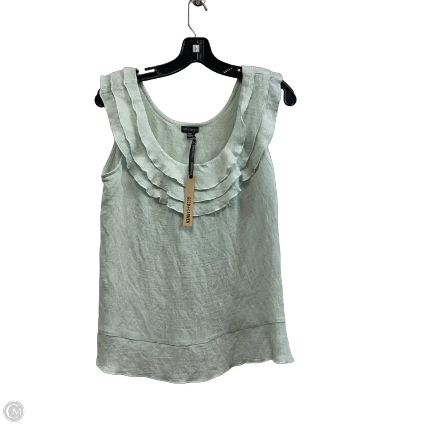 Top Sleeveless By Coco And Carmen In Green, Size: S