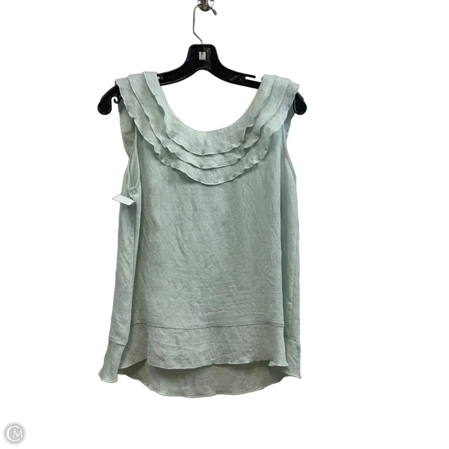 Top Sleeveless By Coco And Carmen In Green, Size: S