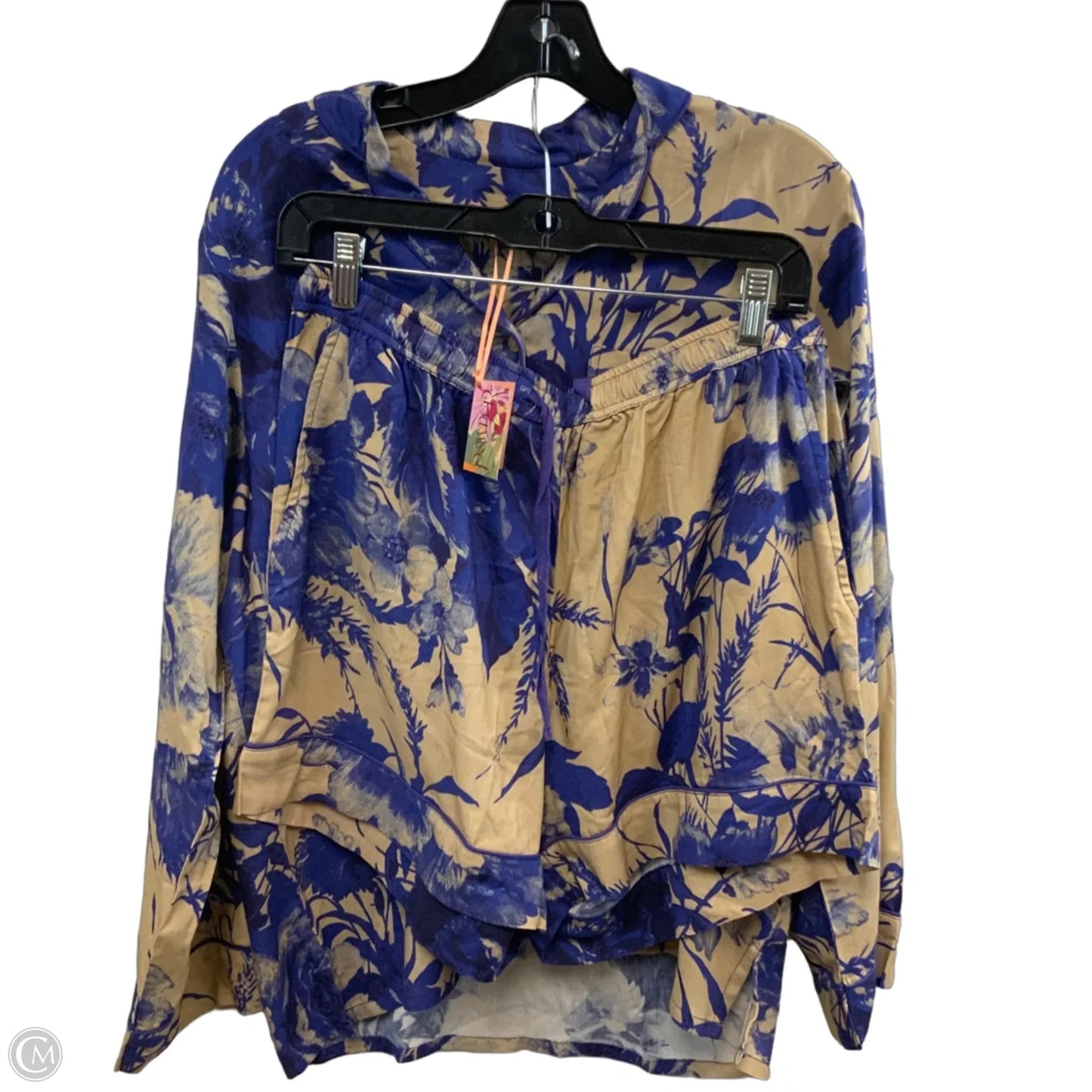 Pajamas 2pc By POWDER In Blue, Size: M