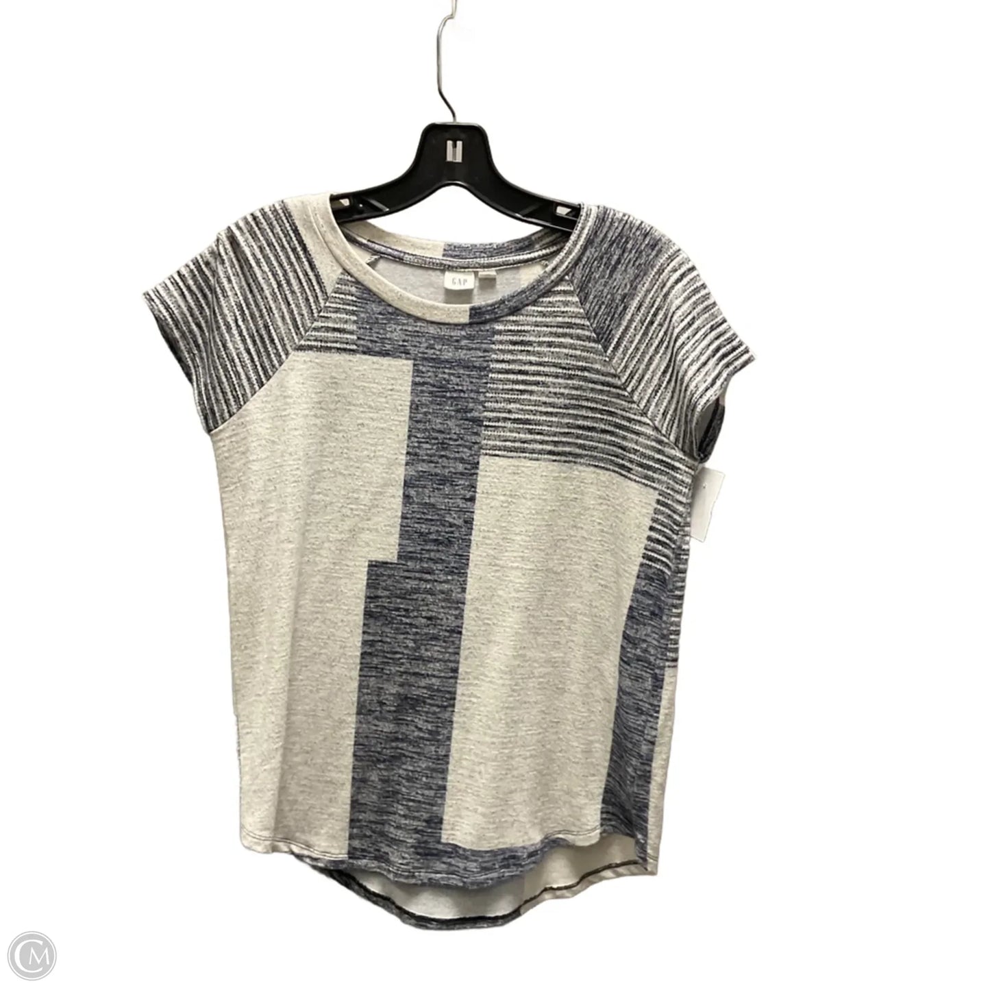 Top Short Sleeve Basic By Gap In Grey, Size: Xs
