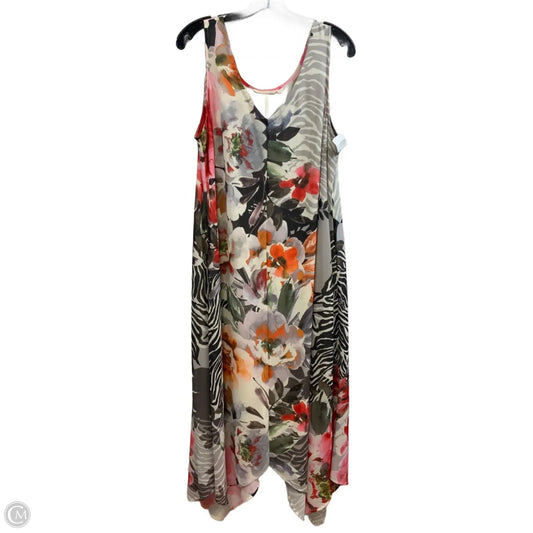 Dress Casual Maxi By Soft Surroundings In Orange & Tan, Size: L