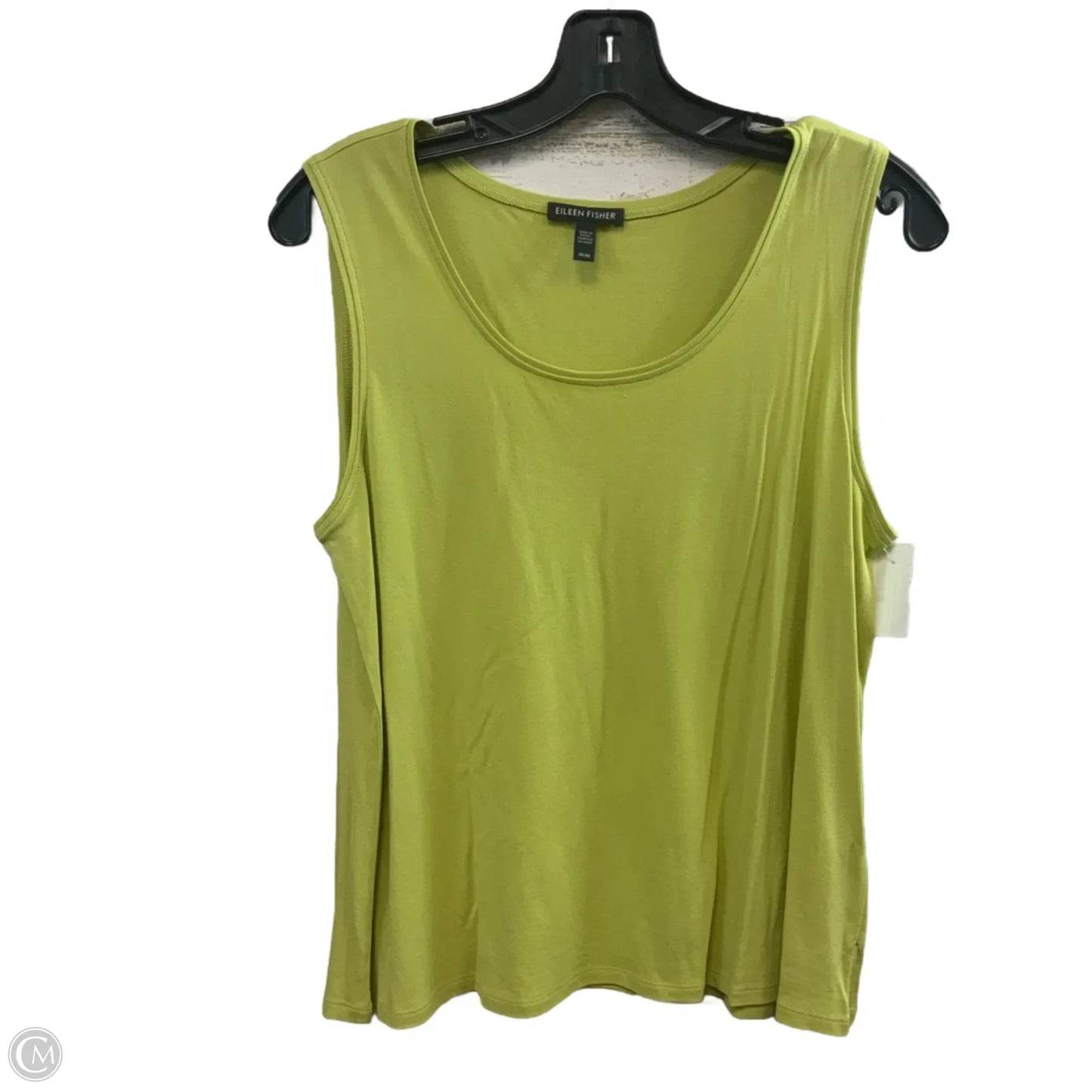 Top Sleeveless By Eileen Fisher In Green, Size: M