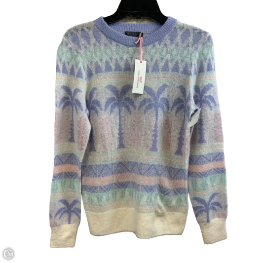 Sweater By Vineyard Vines In Purple & White, Size: Xs