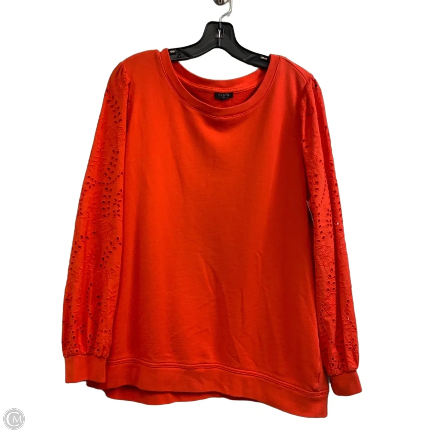 Sweatshirt Crewneck By Talbots In Orange, Size: 1x