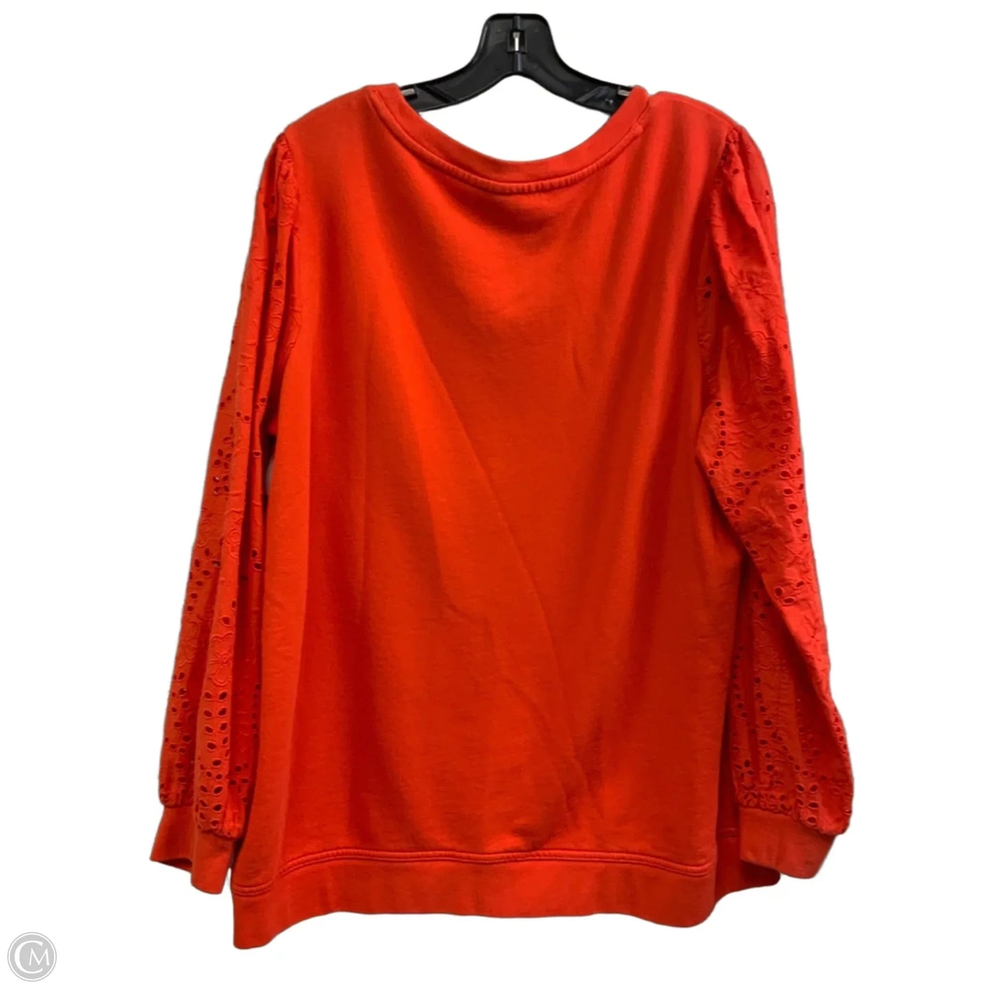 Sweatshirt Crewneck By Talbots In Orange, Size: 1x