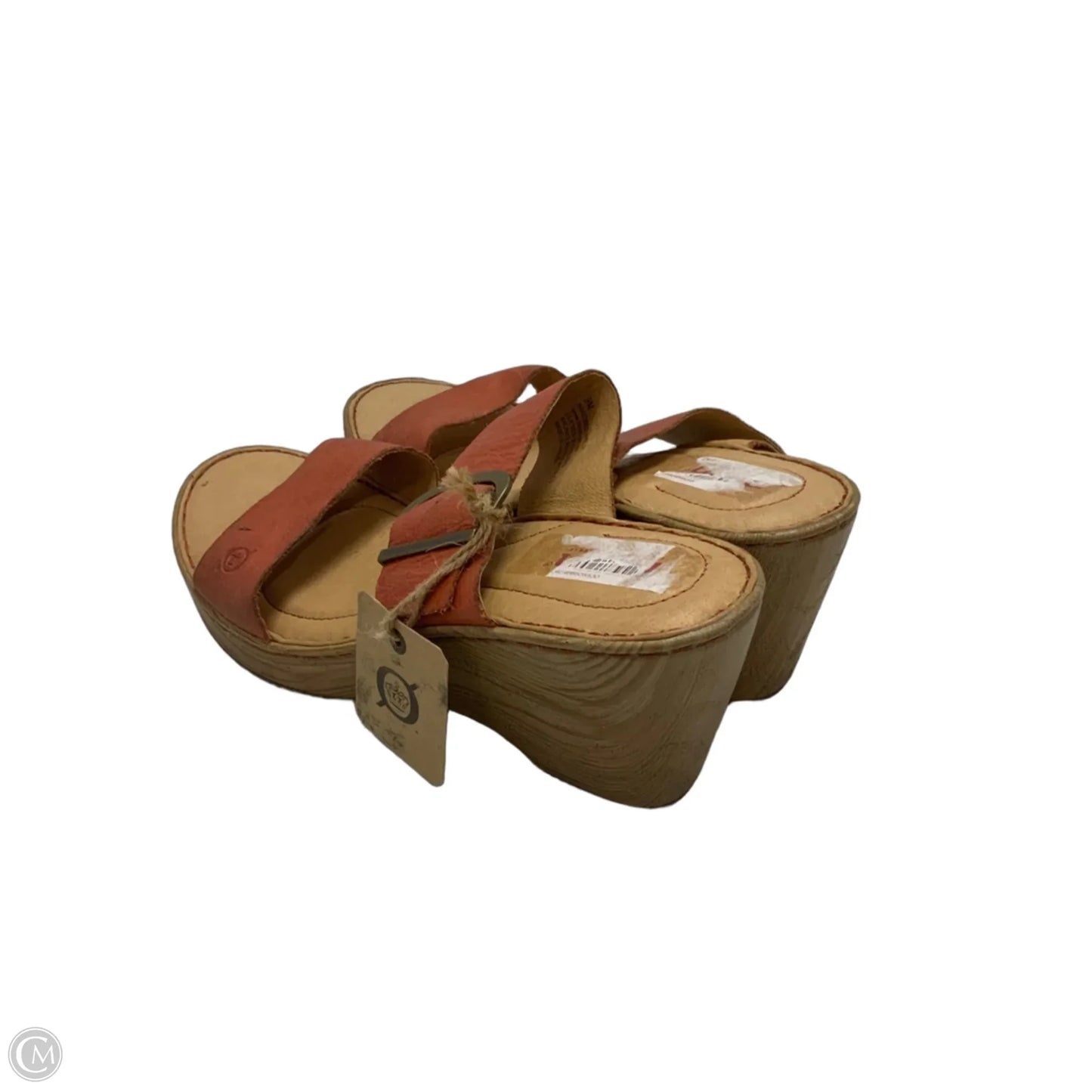 Sandals Heels Platform By Born In Orange, Size: 9