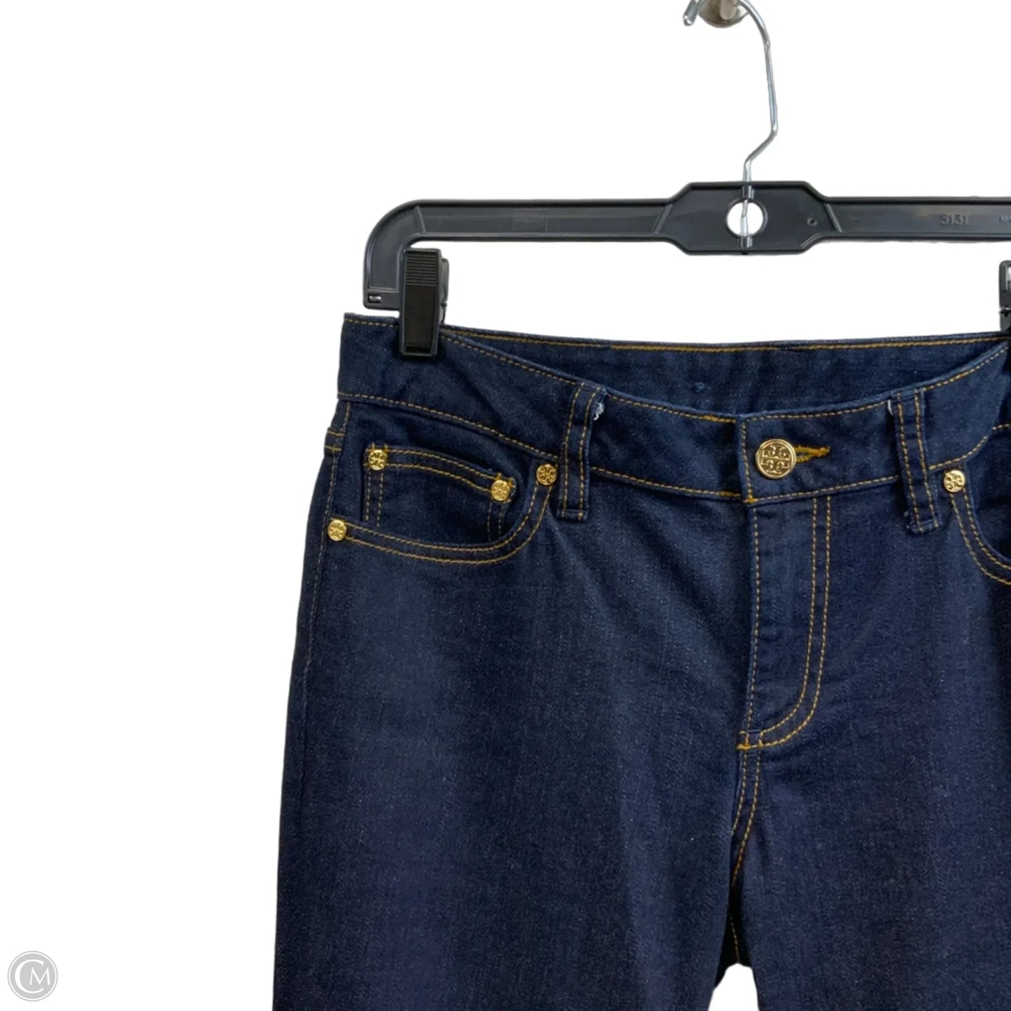 Jeans Designer By Tory Burch In Blue Denim, Size: 8