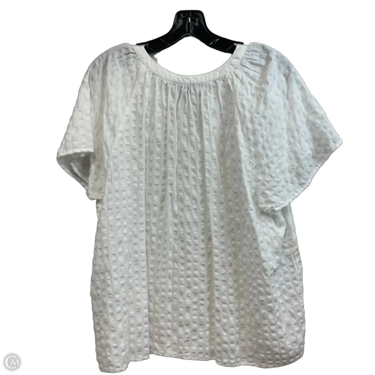 Top Short Sleeve By Style And Company In White, Size: Xxl