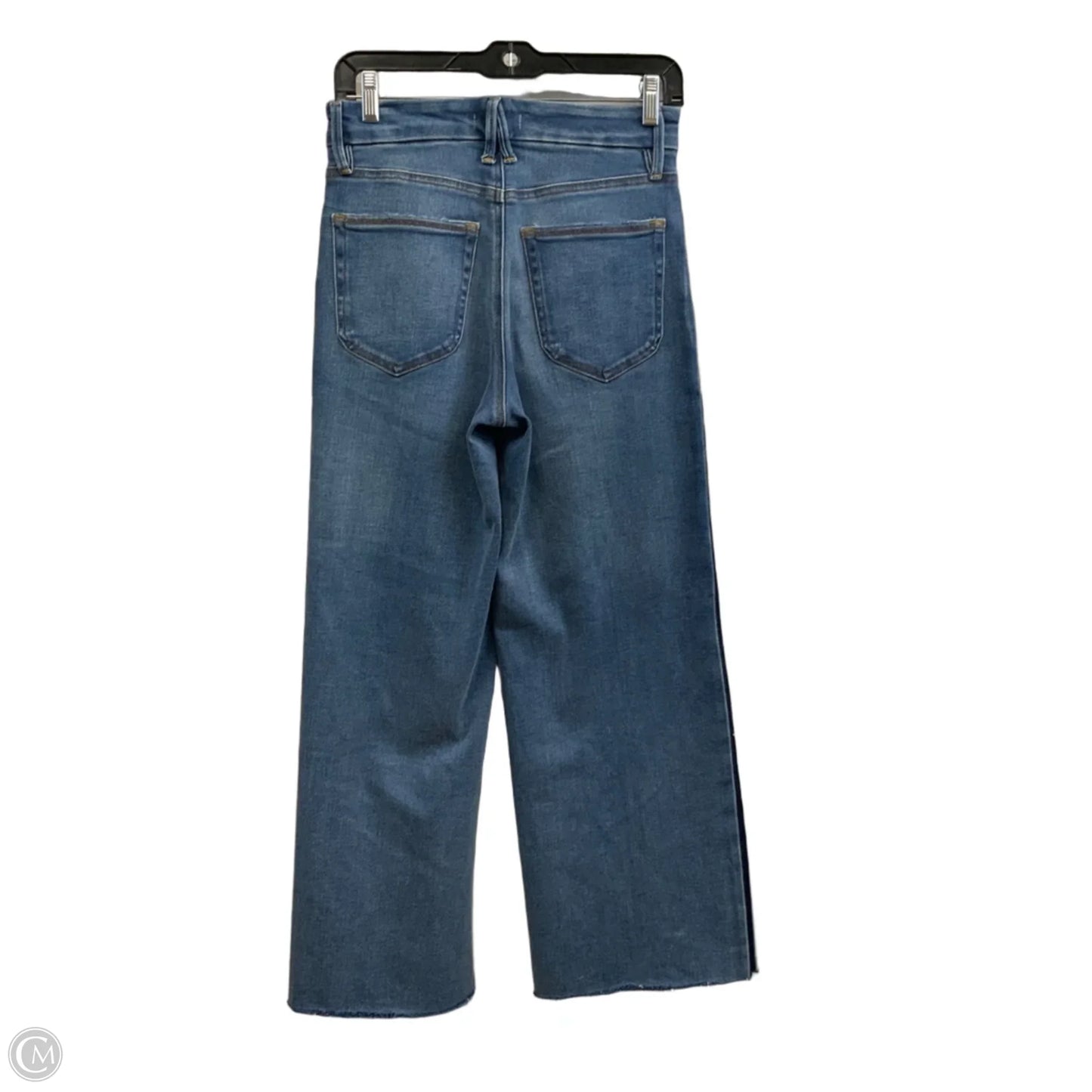 Jeans Flared By Good American In Blue Denim, Size: 4