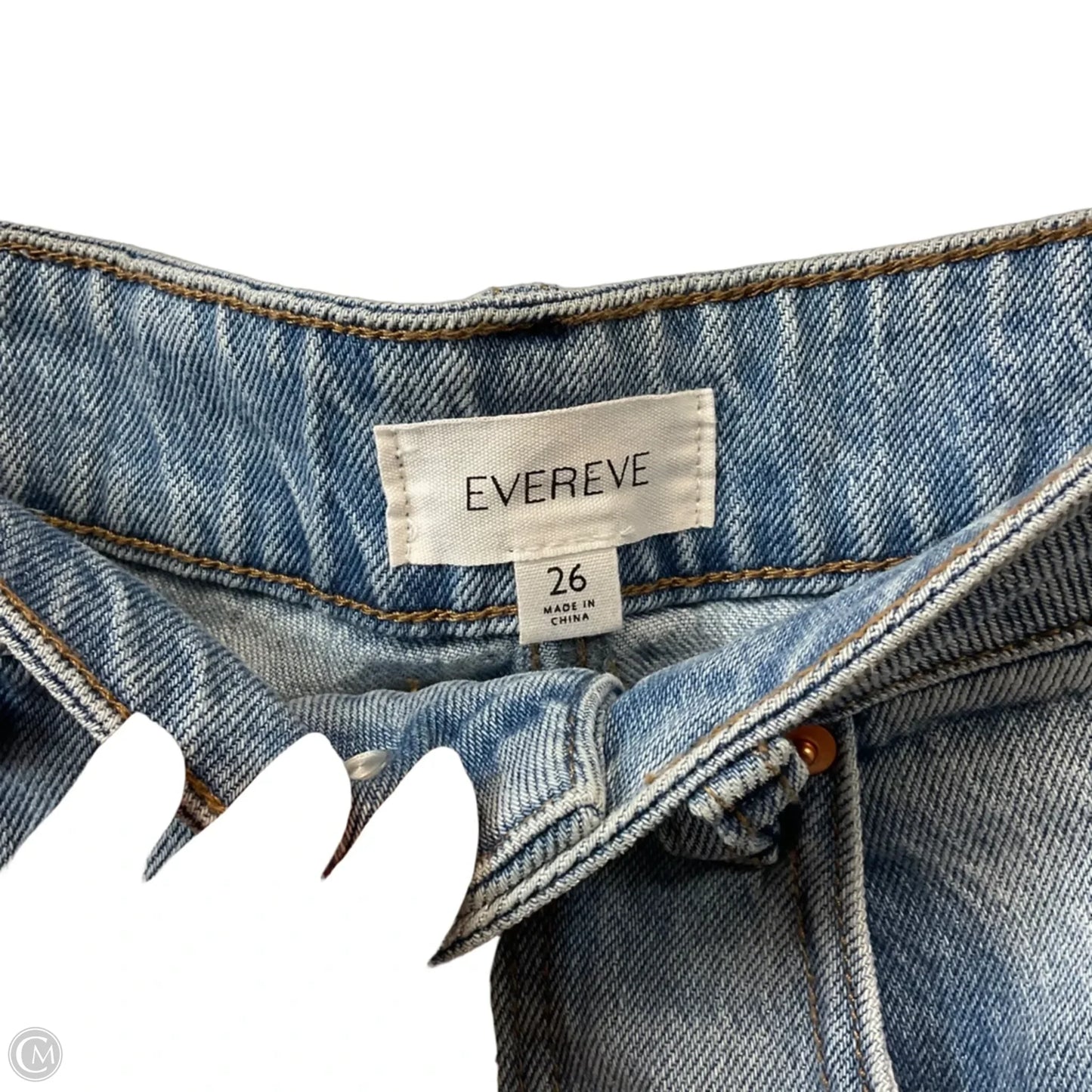 Jeans Flared By Evereve In Blue Denim, Size: 2