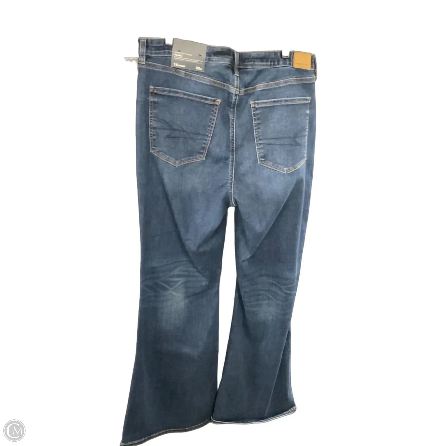 Jeans Flared By American Eagle In Blue Denim, Size: 16