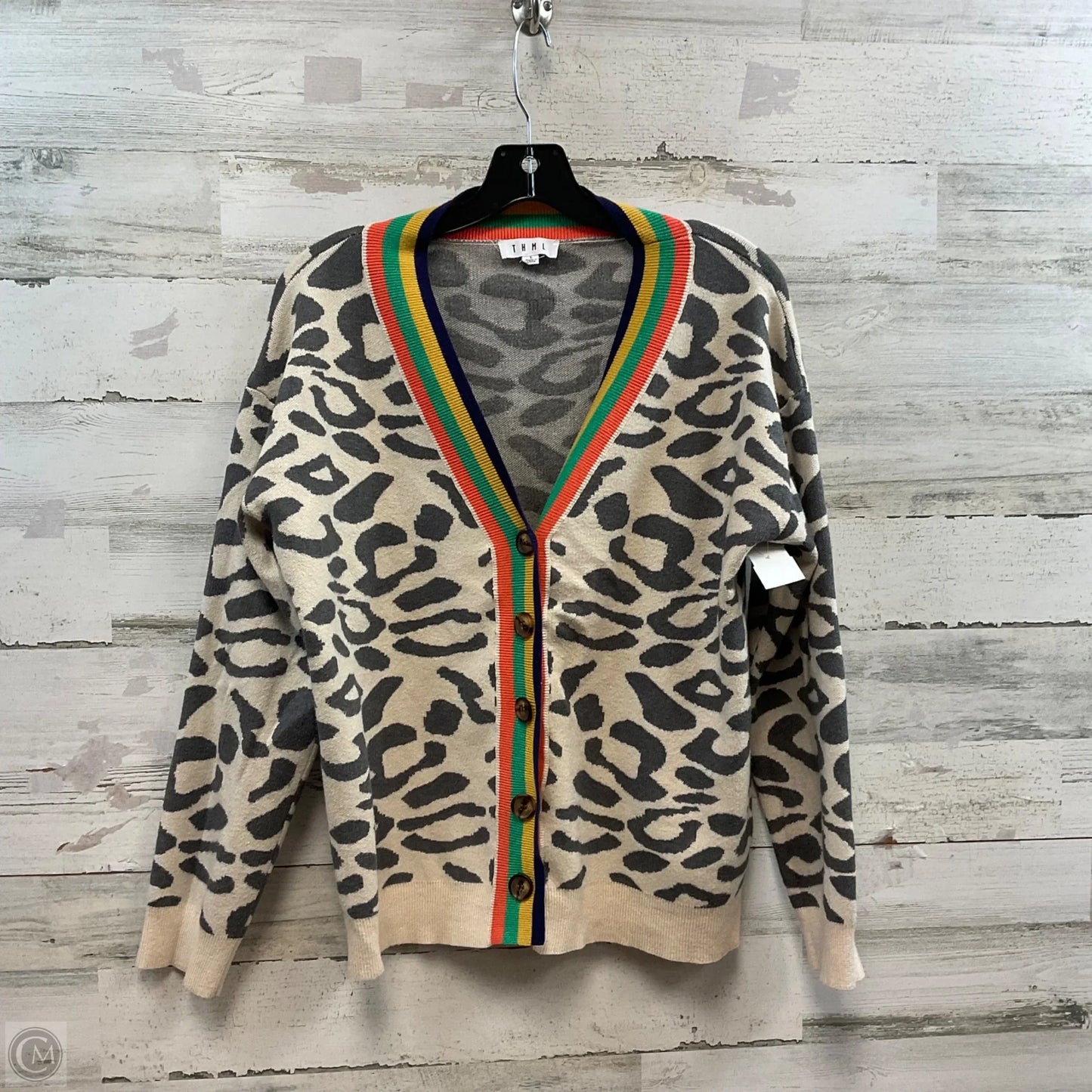 Cardigan By Thml In Animal Print, Size: L